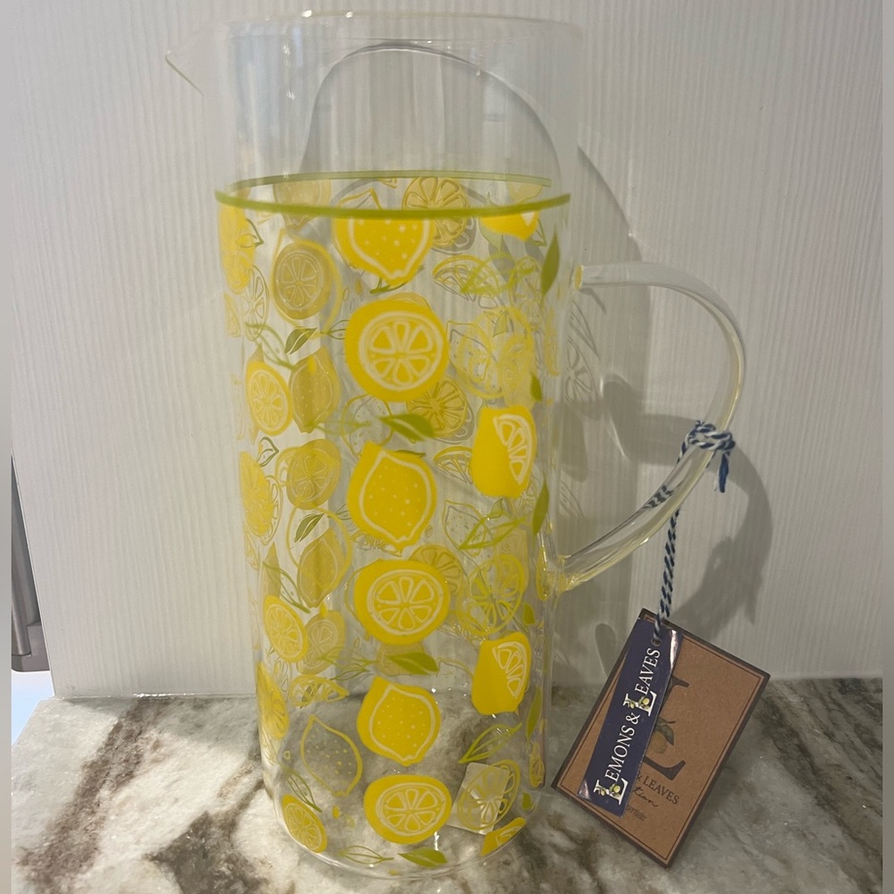 Home Dining Drinkware "Brand New" Lemon Pitcher